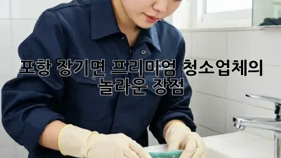 포항 장기면 프리미엄 청소업체의 놀라운 장점!